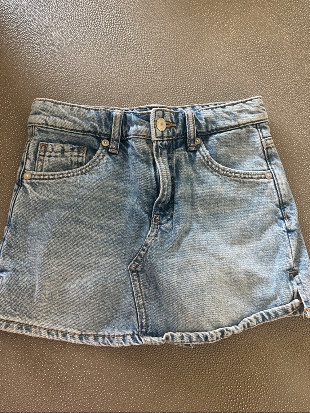 Zara Light Blue Denim Skort